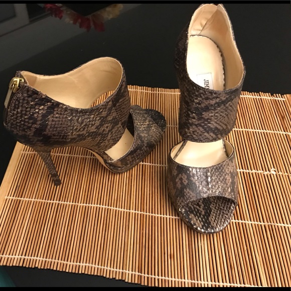 Authentic Private Jimmy Choo Multicolor Python Leather embossed Sz 40 - Picture 3 of 8